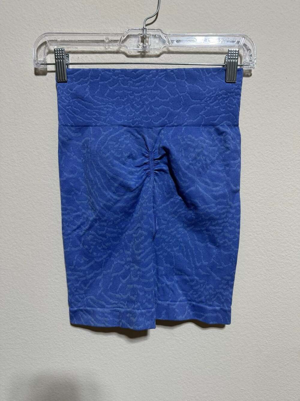 Gymshark Adapt Animal Seamless Cycling Shorts in Court Blue - Picture 3 of 3